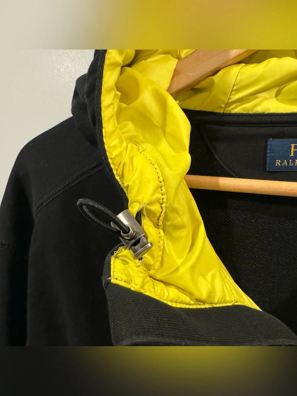 Polo Ralph Lauren Contrast Cookie Patch Hoodie Jacket Insulated Hood Men 2XL